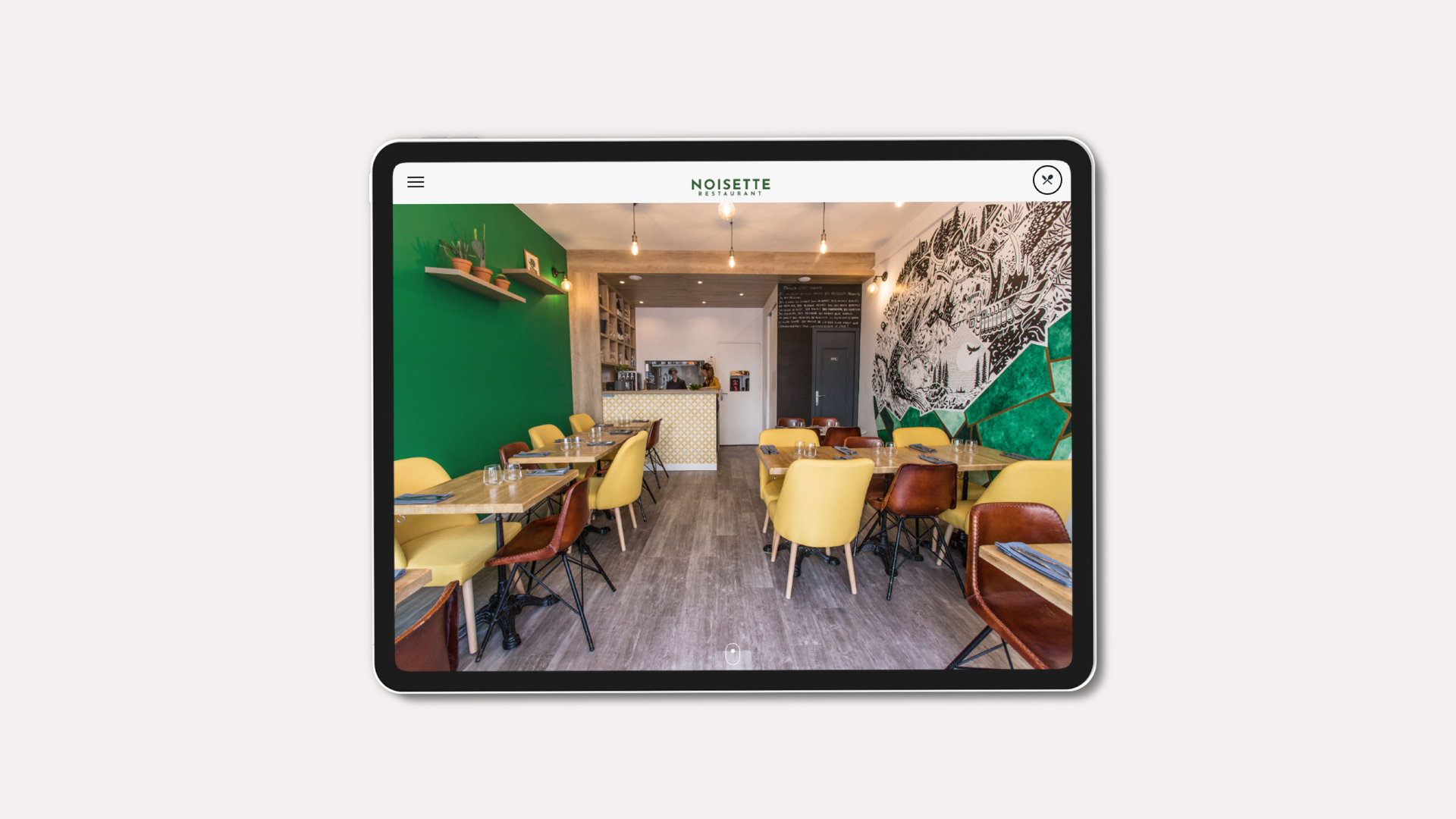 iPad site Restaurant Noisette