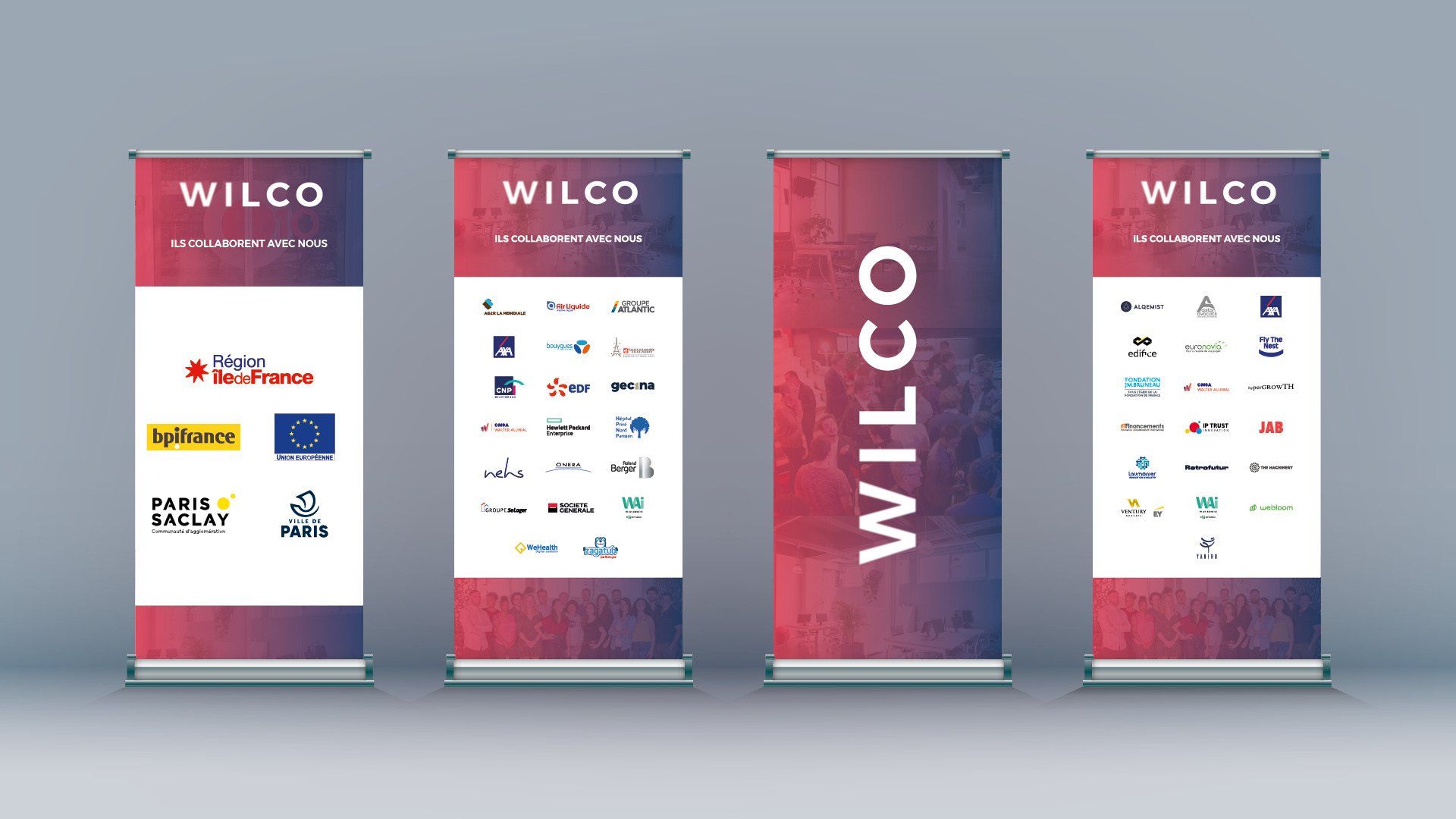 Présentation des kakémonos - Réalisation Wilco