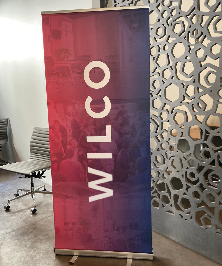 Exposition d'un kakémono - Réalisation Wilco
