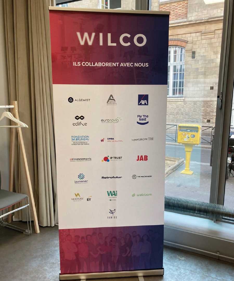 Exposition d'un kakémono - Réalisation Wilco