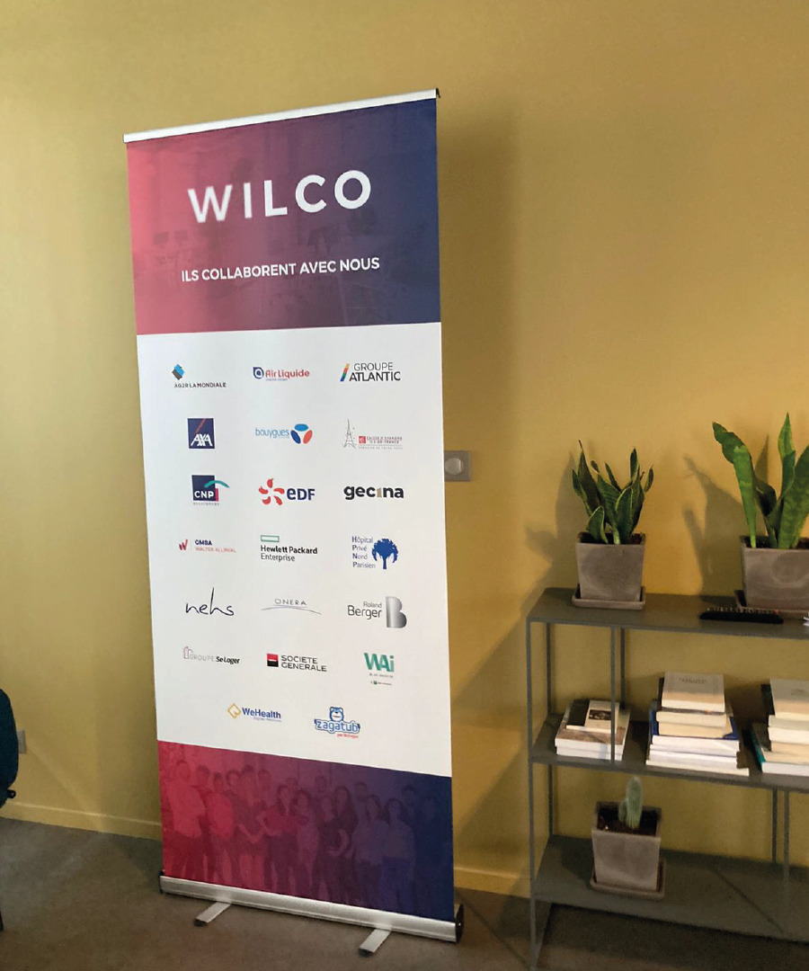 Exposition d'un kakémono - Réalisation Wilco