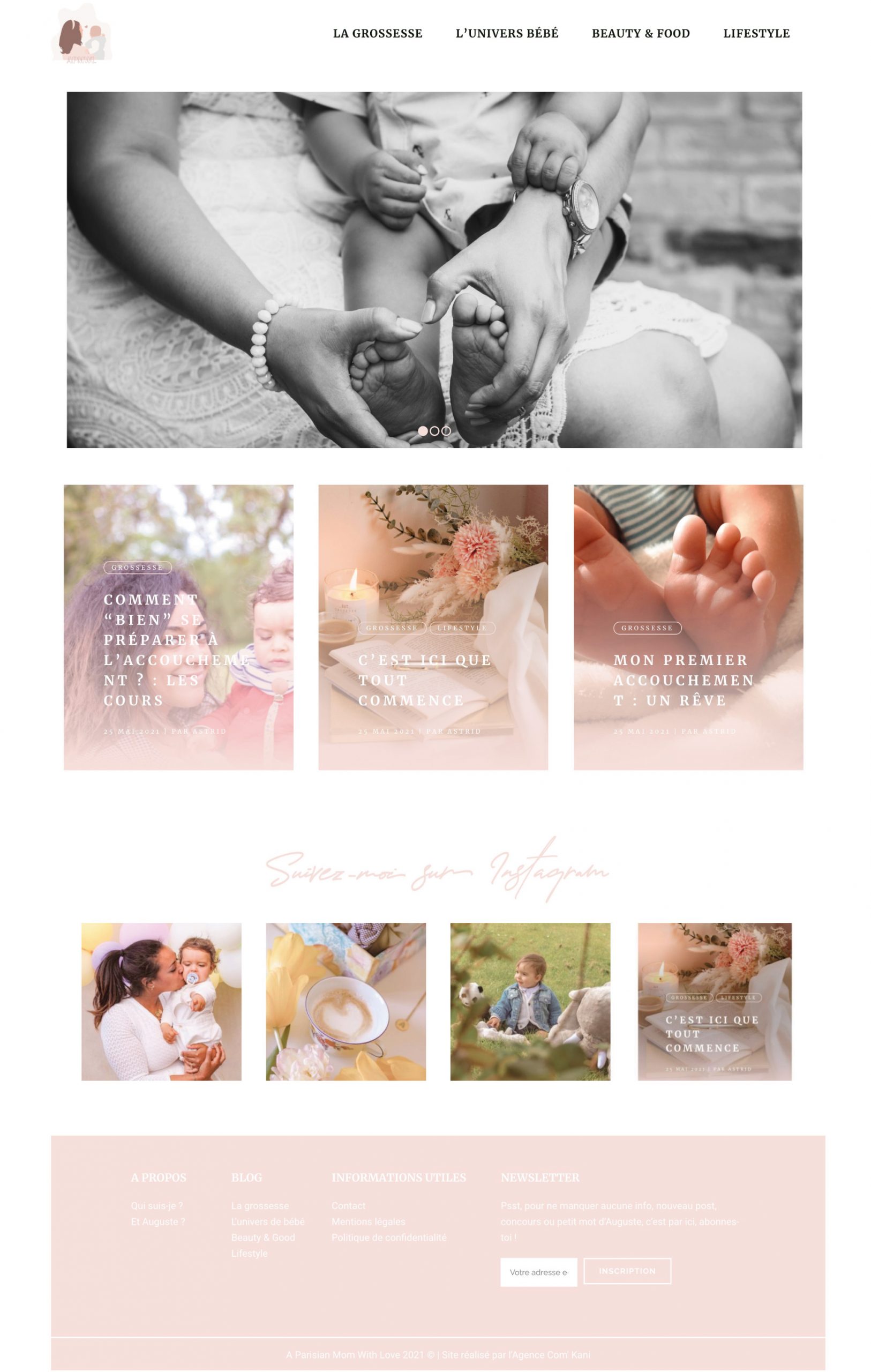 A Parisian mom With Love - Site réalisé par l'agence Com' Kani