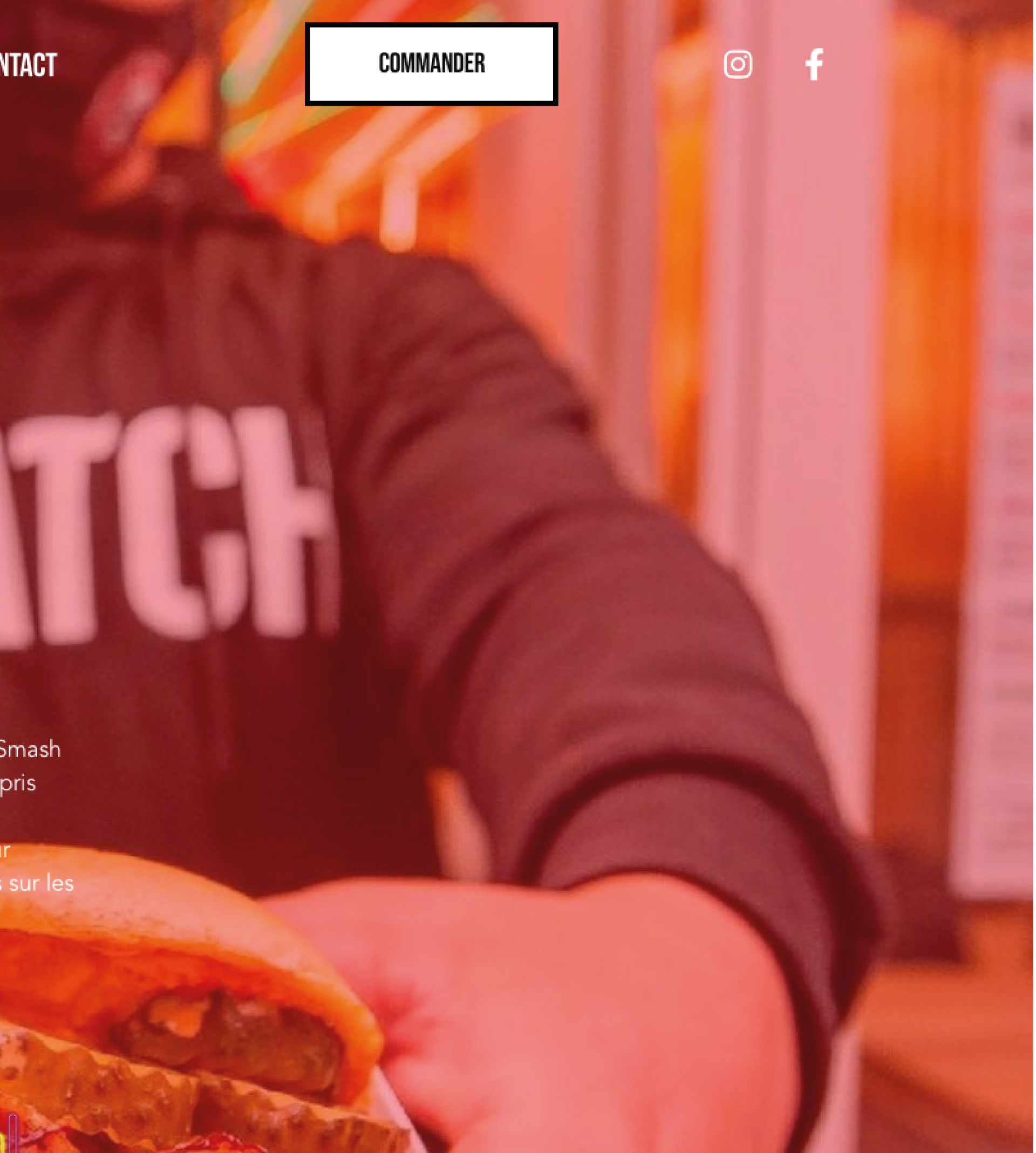 SMATCH Burger - Site réalisé par l'agence Com' Kani